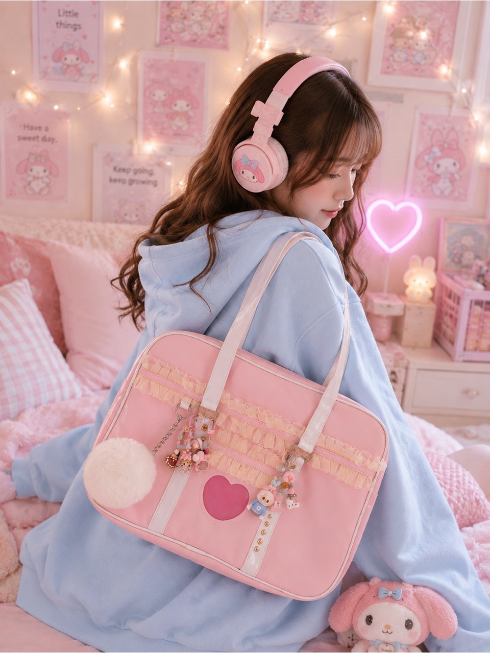 KAWAII PINK TOTE BAG